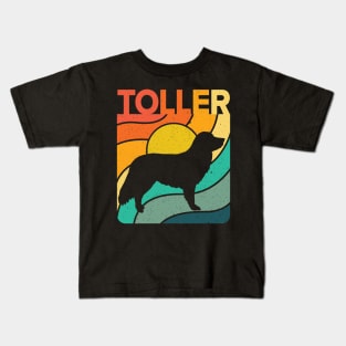 Rainbow Vintage Toller Kids T-Shirt